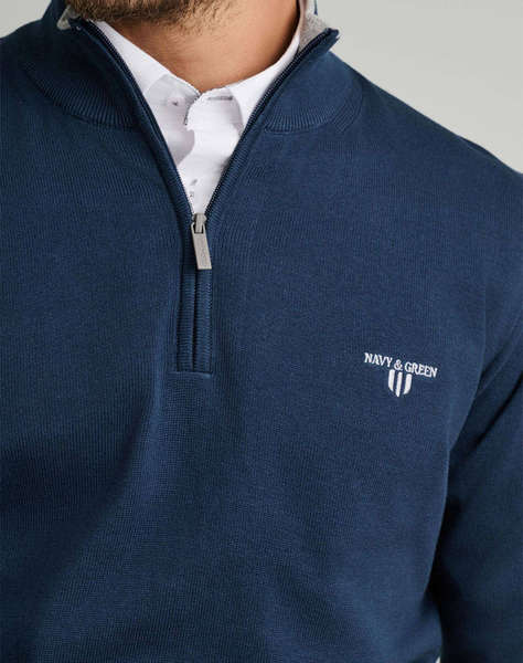 NAVY&GREEN BLUZA TRICOTATA