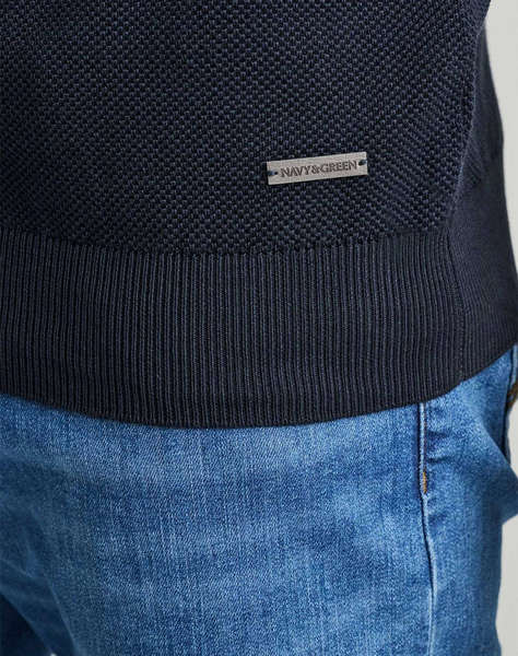 NAVY&GREEN BLUZA TRICOTATA