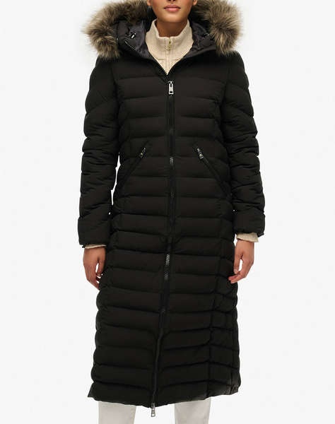 SUPERDRY D2 OVIN FUJI FAUX FUR HOODED LONGLINE GEACA DE DAMA