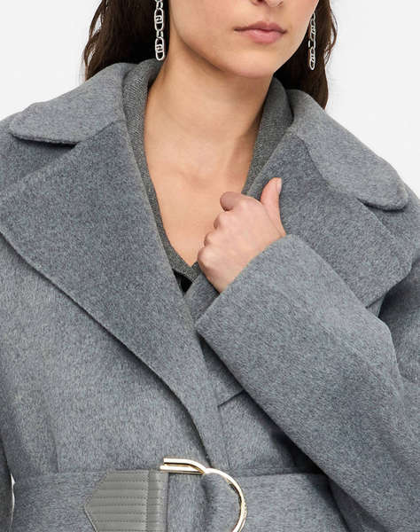 LIU JO BLACK_CF5C47_GIACCONE VESTAGLIA C/CINTURA PALTON DE DAMA