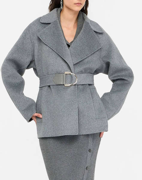 LIU JO BLACK_CF5C47_GIACCONE VESTAGLIA C/CINTURA PALTON DE DAMA