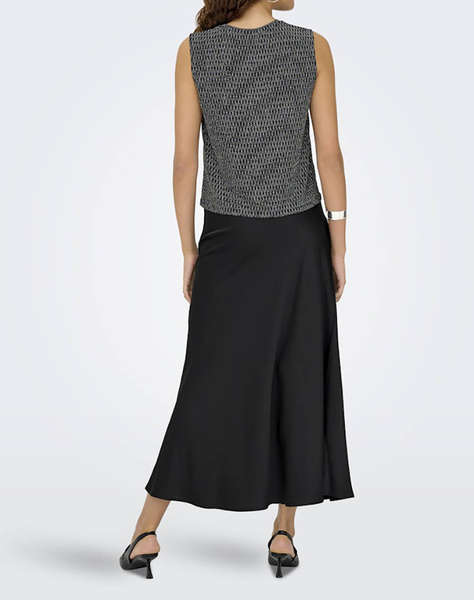 ONLY ONLMIKA VIS SATIN LONG SKIRT WVN