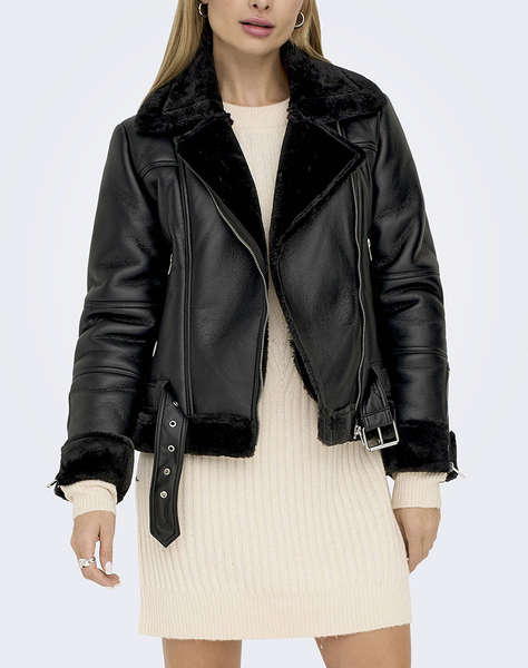 ONLY ONLAGNETE FAUX LEATHER BIKER OTW CS