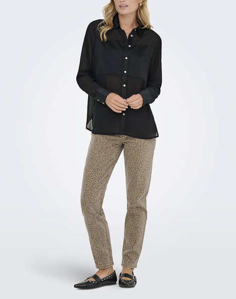 ONLY ONLSTAR LIFE L/S BREEANA MIX SHIRT SOLID