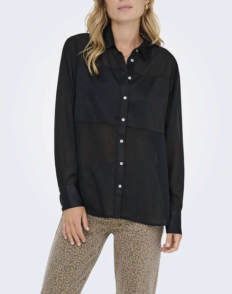 ONLY ONLSTAR LIFE L/S BREEANA MIX SHIRT SOLID