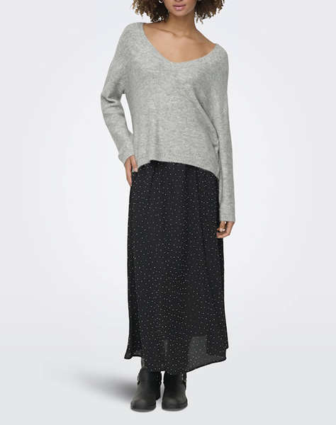 ONLY ONLARIZONA LS SEQUINS V-NECK PUL KNT