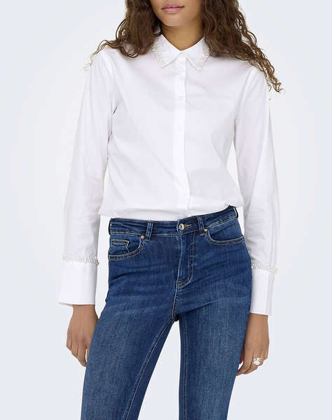 ONLY ONLBECS PEARL FITTED SHIRT WVN