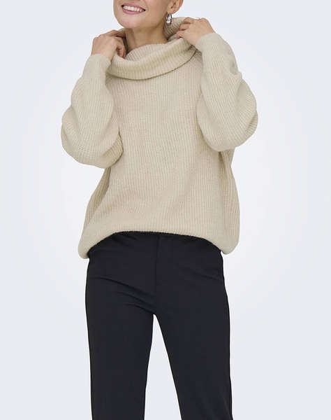 ONLY ONLWHITNEY LIFE LS LOOSE ROLLNECK KNT