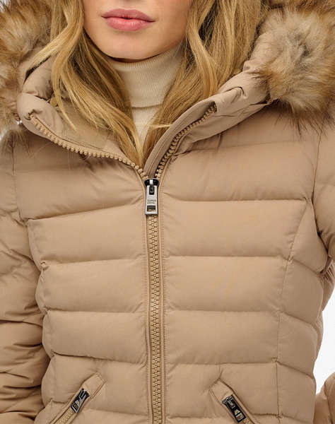 SUPERDRY D2 OVIN FUJI FAUX FUR HOODED LONGLINE GEACA DE DAMA