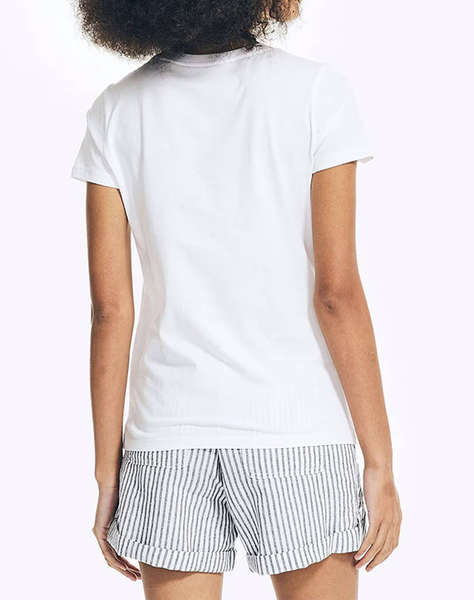 NAUTICA BLUZA T-SHIRT ΚΜ SUSTAINABLE ANCHOR COTTON CREW NECK TEE