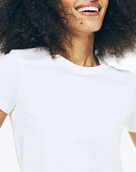 NAUTICA BLUZA T-SHIRT ΚΜ SUSTAINABLE ANCHOR COTTON CREW NECK TEE