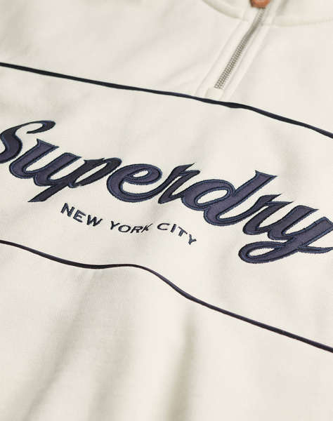 SUPERDRY D2 SDSW COUNTRY CLUB LOOSE 1/4 ZIP FLEECE DE DAMA