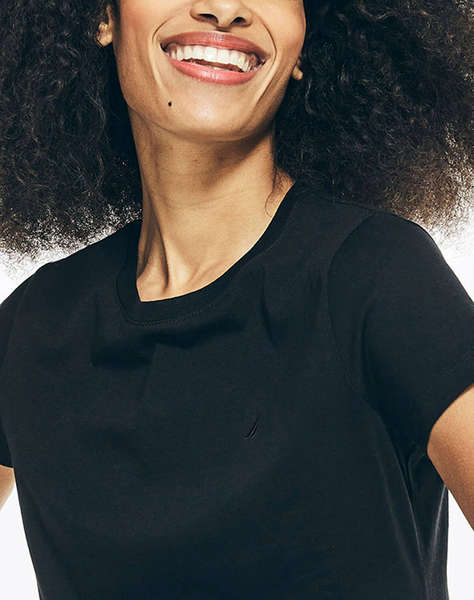 NAUTICA BLUZA T-SHIRT ΚΜ SUSTAINABLE ANCHOR COTTON CREW NECK TEE