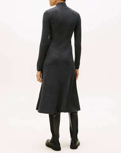TOMMY HILFIGER SOFT WOOL LS MOCK-NK SWT DRESS