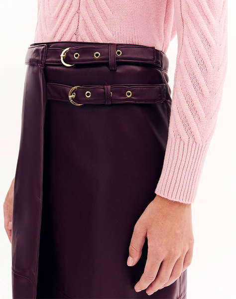 FOREL Fusta plic din piele