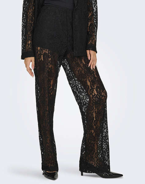 ONLY ONLEMIA KARO MW LACE STR PANT WVN