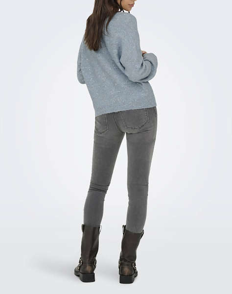 ONLY ONLARIZONA LS SEQUINS V-NECK PUL KNT