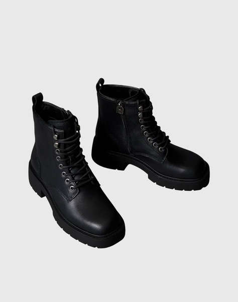 CALVIN KLEIN CHUNKY LACE UP ZIP BOOT