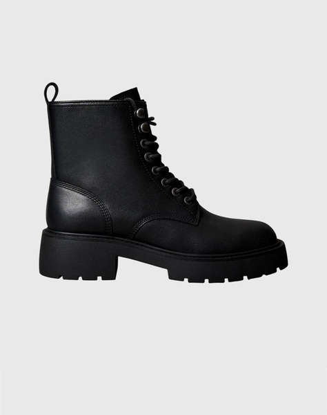 CALVIN KLEIN CHUNKY LACE UP ZIP BOOT