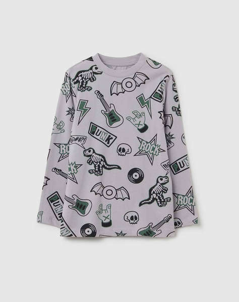 OVS LONG SLEEVE AOP