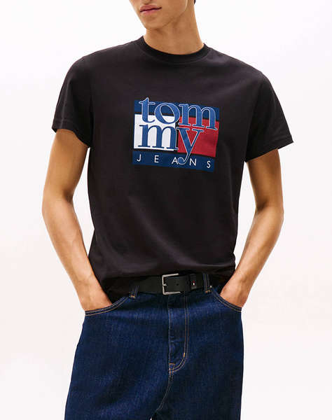 TOMMY JEANS TJM SLIM RWB FLAG TEE EXT