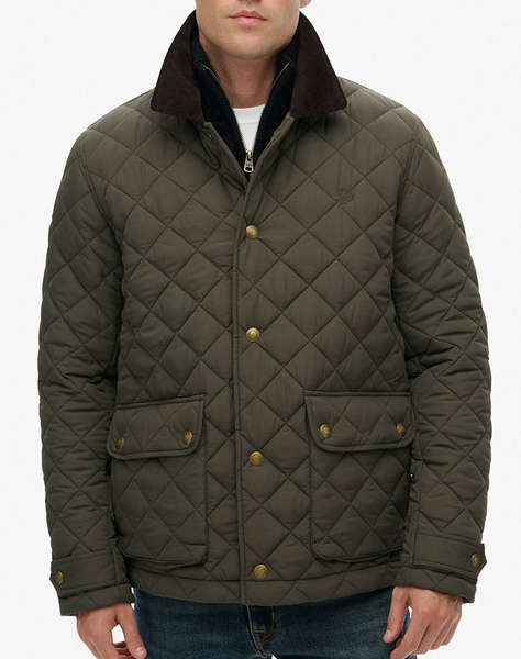 SUPERDRY D3 STUD QUILTED ESTATE COACH JACKET GEACA DE BARBATI