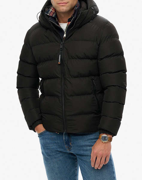 SUPERDRY D1 SDSW HOODED SPORTS PUFFER JACKET GEACA DE BARBATI