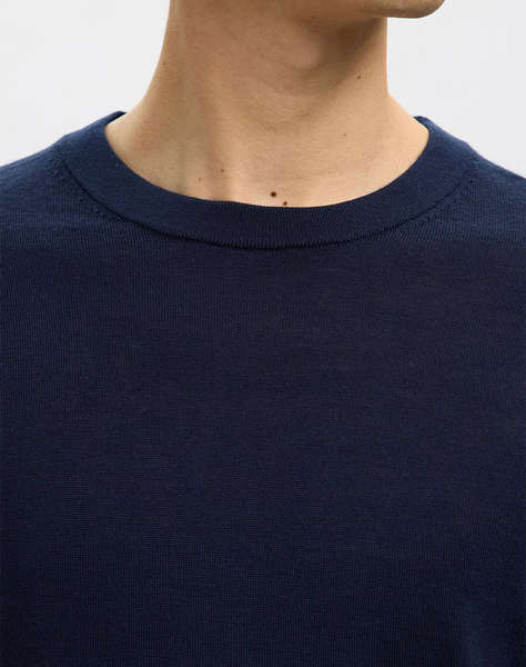 SELECTED SLHTRAY LS KNIT MERINO CREW NECK NOOS