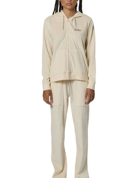 BODY ACTION WOMEN''S VELOUR HOODIE JACKET