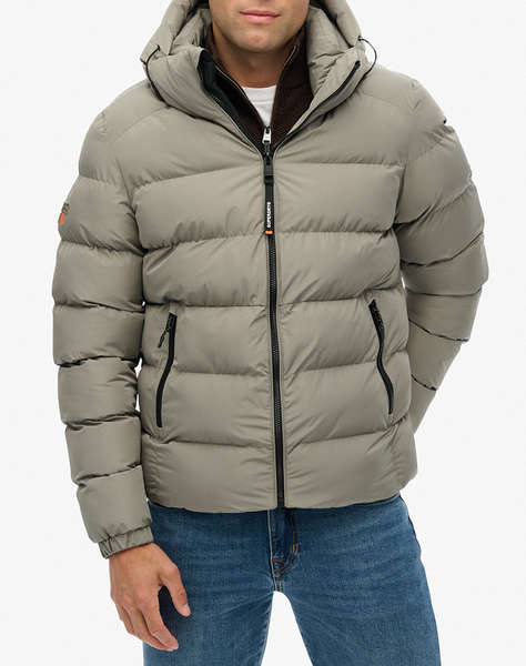 SUPERDRY D1 SDSW HOODED SPORTS PUFFER JACKET GEACA DE BARBATI