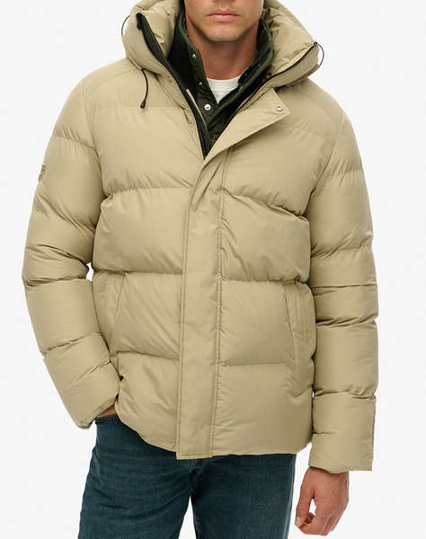 SUPERDRY D2 SDSW HOODED 5 BAFFLE SPORTS PUFFER GEACA DE BARBATI