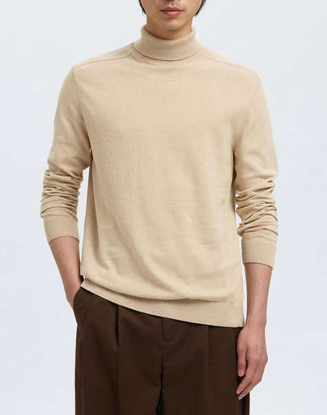 SELECTED SLHBERG ROLL NECK NOOS