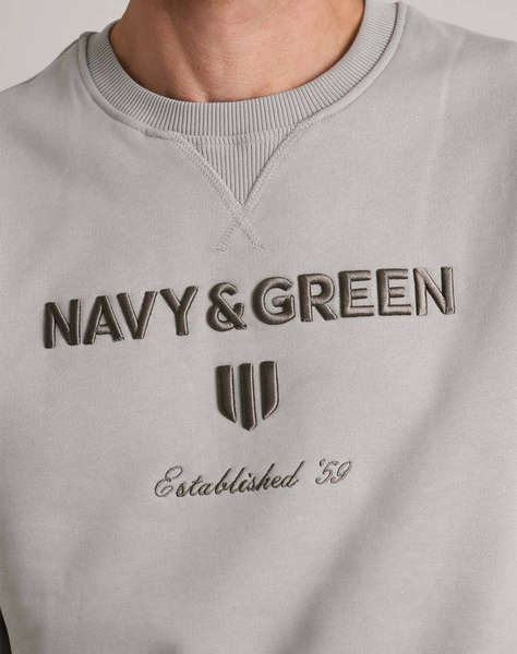 NAVY&GREEN BLUZA HANORAC DECOLTEU M/M