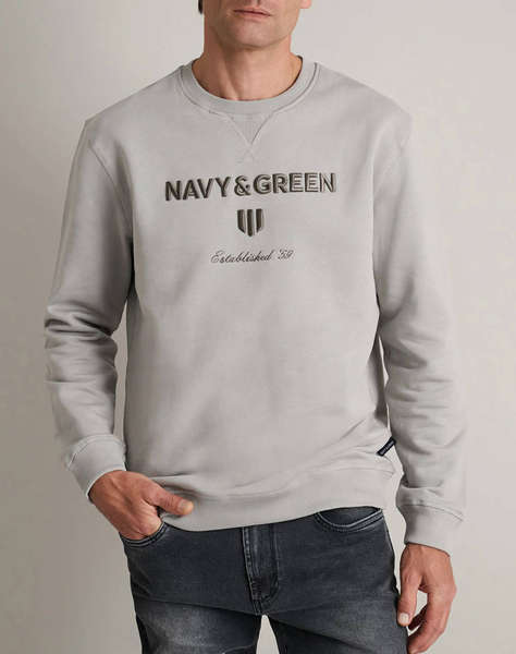 NAVY&GREEN BLUZA HANORAC DECOLTEU M/M