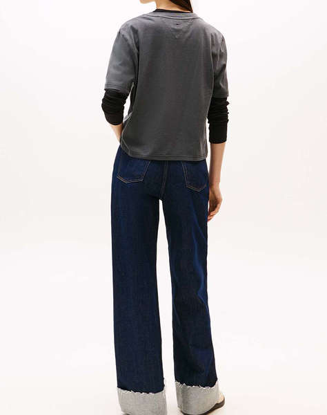 TOMMY JEANS TJW BXY LEOPARD VARSITY TEE