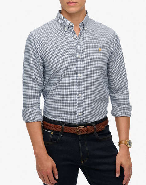SUPERDRY D2 STUD CLASSIC OXFORD L/S SHIRT CAMASA DE BARBATI