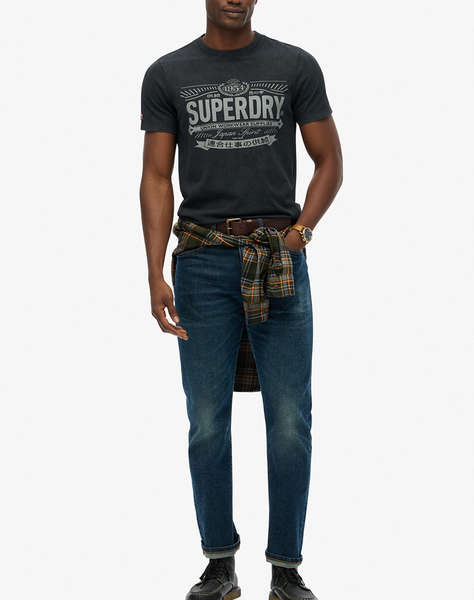 SUPERDRY D2 OVIN HERITAGE BRAND RELAXED TEE BLUZA DE BARBATI
