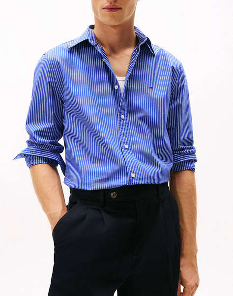 TOMMY HILFIGER CORE HAIRLINE POPLIN RF SHIRT