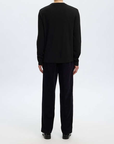 SELECTED SLHTRAY MERINO BRUSHED RELAXED CREW NOOS