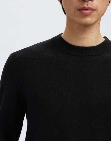 SELECTED SLHTRAY MERINO BRUSHED RELAXED CREW NOOS