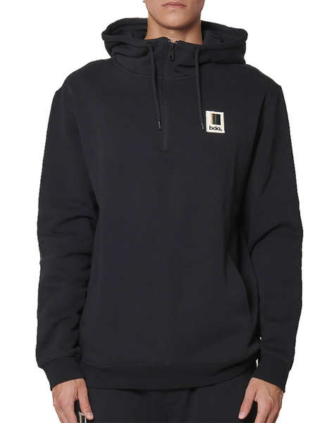 BODY ACTION MEN''S HALF-ZIP HOODED SWEATSHIRT
