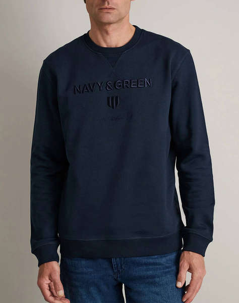 NAVY&GREEN BLUZA HANORAC DECOLTEU M/M