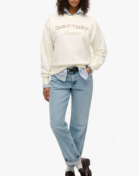 SUPERDRY D2 OVIN PREMIUM DESIGN LOOSE CREW HANORAC DE DAMA