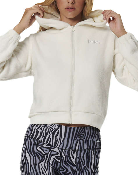 BODY ACTION WOMEN''S FULL-ZIP SHERPA FLEECE HOODIE