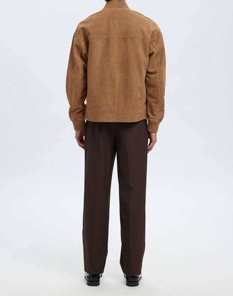 SELECTED SLHLARS SUEDE BOMBER JKT #S