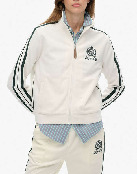 SUPERDRY D3 SDSW COUNTRY CLUB TRACK TOP HANORAC DE DAMA