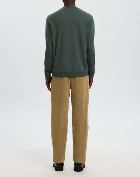 SELECTED SLHTRAY MERINO BRUSHED RELAXED CREW NOOS