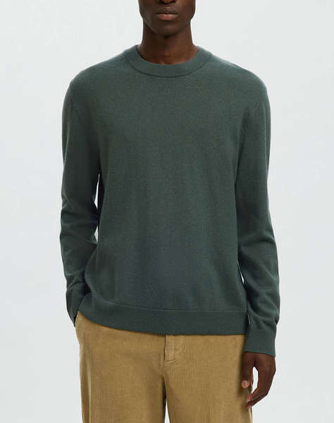 SELECTED SLHTRAY MERINO BRUSHED RELAXED CREW NOOS