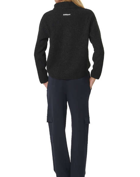 BODY ACTION WOMEN''S OVERSIZE BOUCLE-FLEECE HALF-ZIP