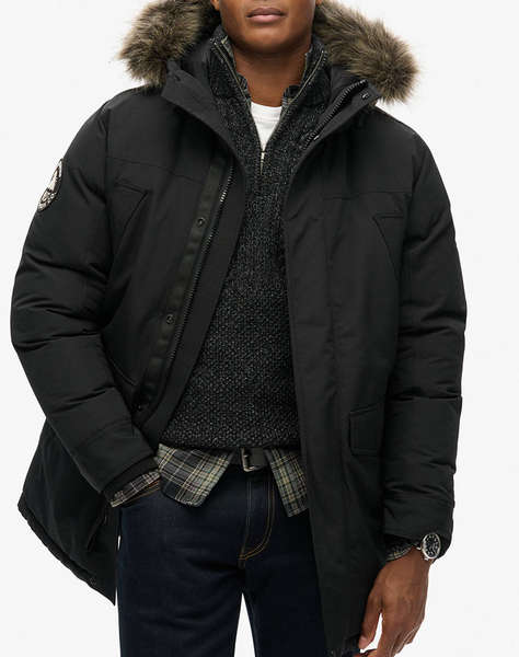 SUPERDRY D2 OVIN EVEREST FAUX FUR PARKA JACKET GEACA DE BARBATI